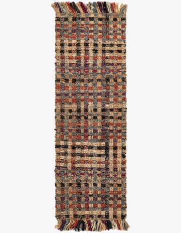 2' x 6' 1 Hand Woven Chunky Jute Runner Rug