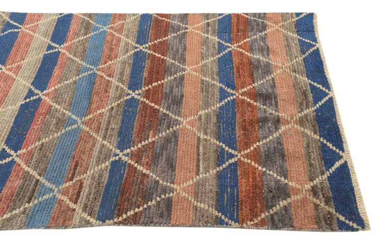 Detail image of 4' 2 x 12' 3 Hand Knotted Darya Wool Runner Rug