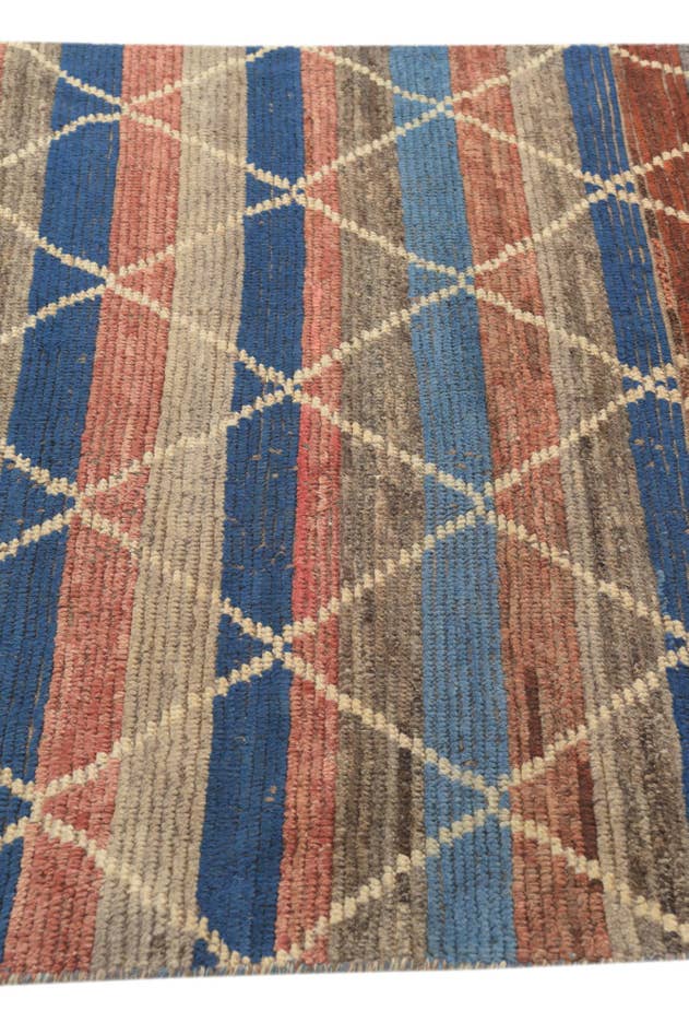 Detail image of 4' 2 x 12' 3 Hand Knotted Darya Wool Runner Rug