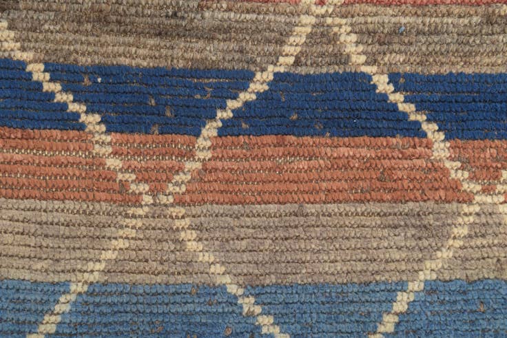 Detail image of 4' 2 x 12' 3 Hand Knotted Darya Wool Runner Rug