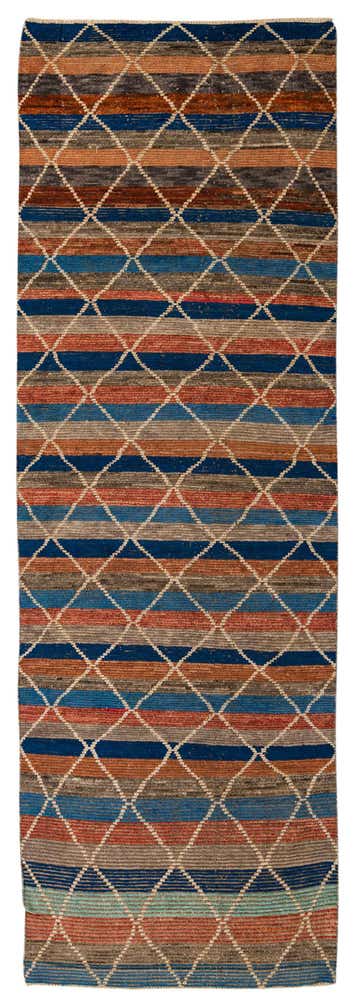 4' 2 x 12' 3 Hand Knotted Darya Wool Runner Rug