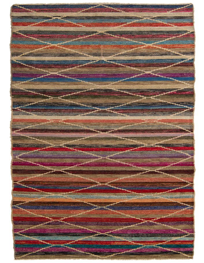 Detail image of 4' 1 x 12' 4 Hand Knotted Darya Wool Runner Rug