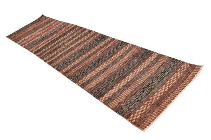 Detail image of 2' 6 x 10' 1 Hand Knotted Darya Wool Runner Rug