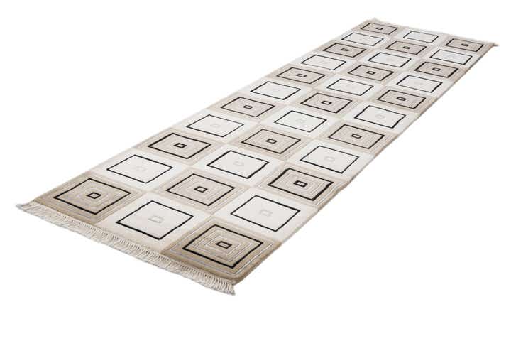 2' 9 x 9' 9 Hand Knotted Darya Wool Runner Rug