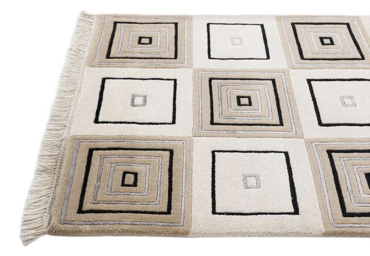 2' 9 x 9' 9 Hand Knotted Darya Wool Runner Rug