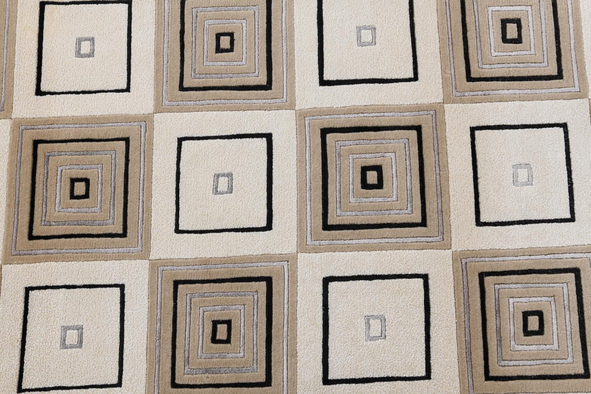 2' 9 x 9' 9 Hand Knotted Darya Wool Runner Rug