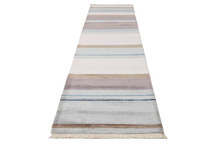 Detail image of 2' 7 x 12' 8 Hand Knotted Darya Wool Runner Rug