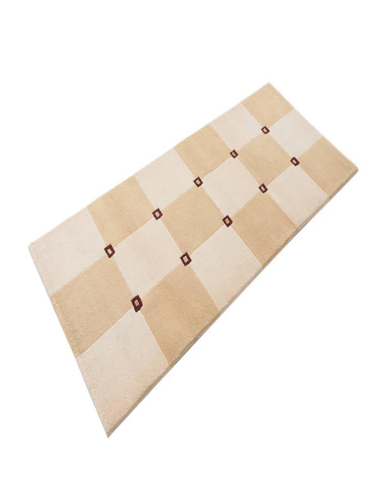 Detail image of 2' 8 x 6' 6  Hand Knotted Darya Wool Runner Rug