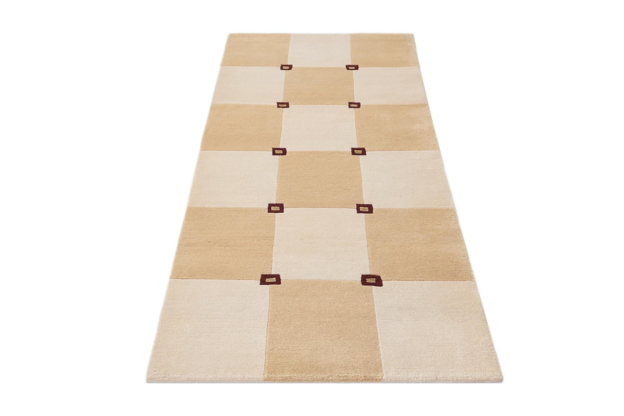 2' 8 x 6' 6 Hand Knotted Darya Wool Runner Rug