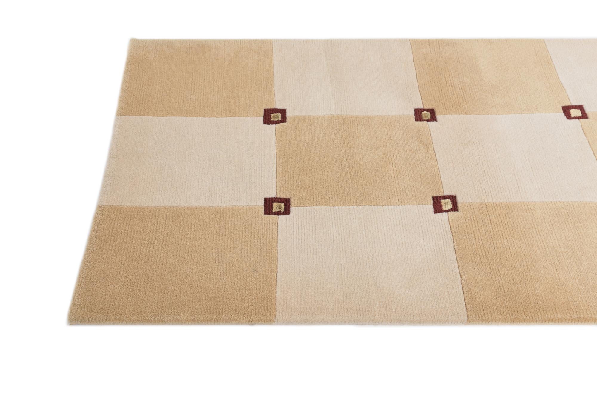 2' 8 x 6' 6 Hand Knotted Darya Wool Runner Rug