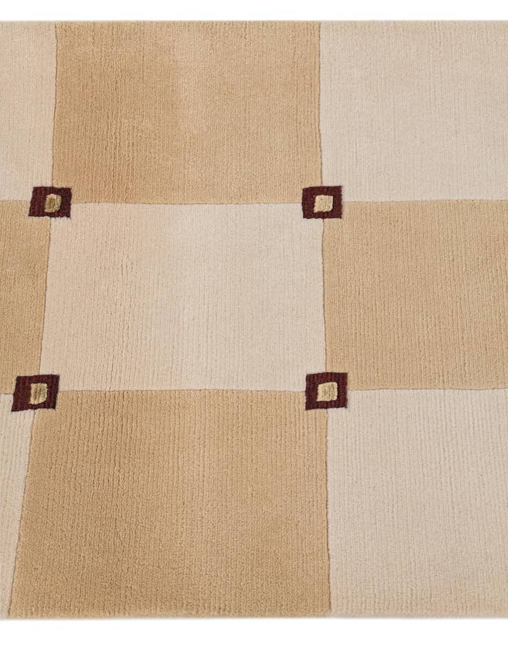 Detail image of 2' 8 x 6' 6  Hand Knotted Darya Wool Runner Rug