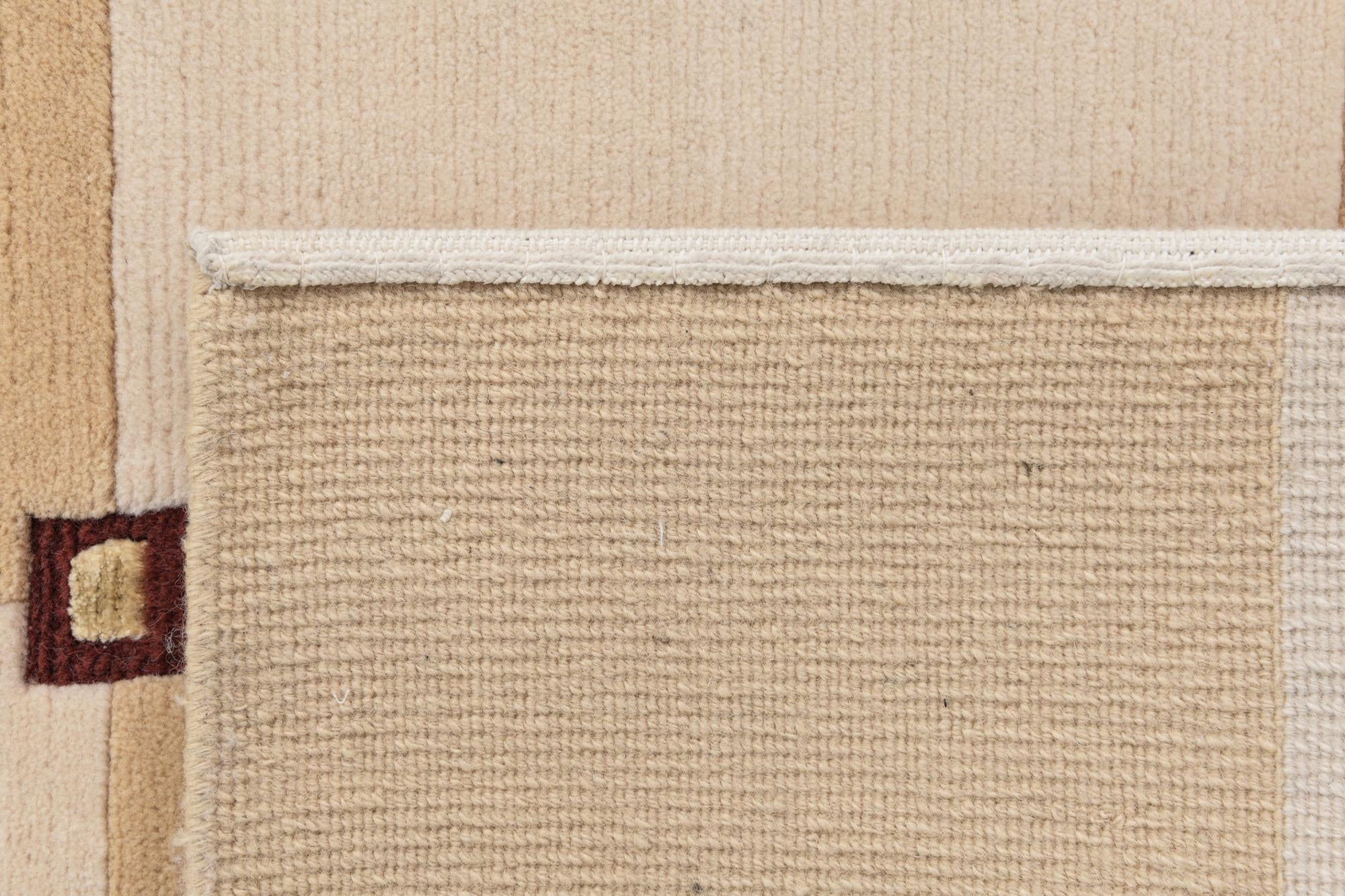 2' 8 x 6' 6 Hand Knotted Darya Wool Runner Rug