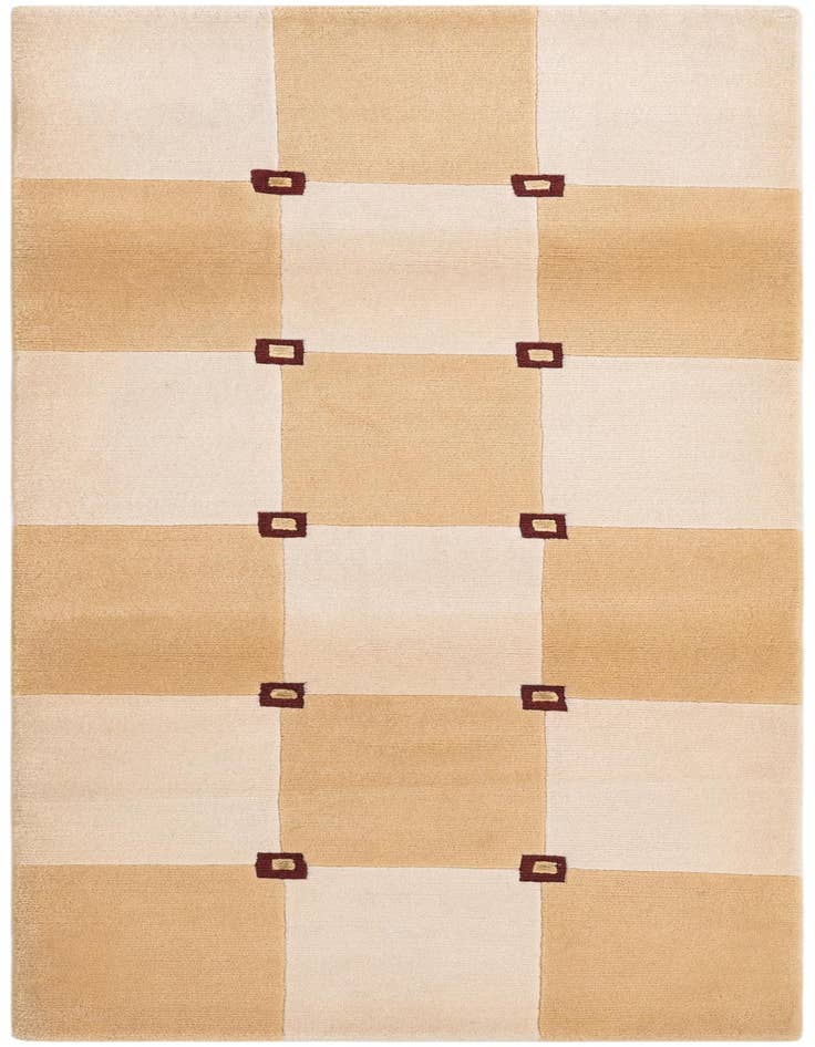 Detail image of 2' 8 x 6' 6 Hand Knotted Darya Wool Runner Rug