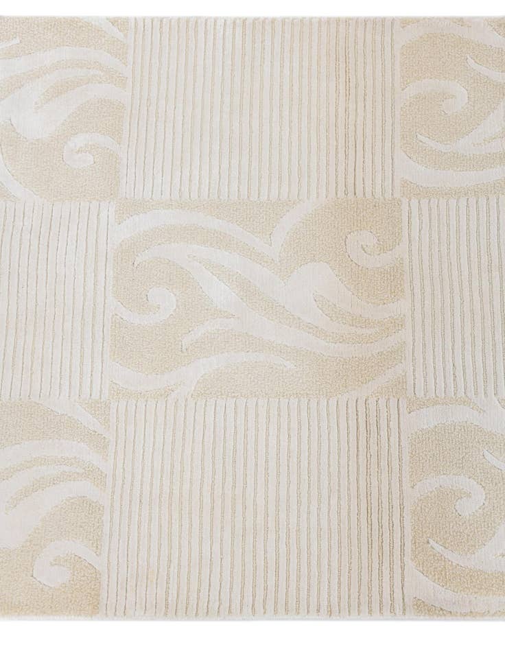 Detail image of 2' 8 x 6' 7 Hand Knotted Darya Wool Runner Rug