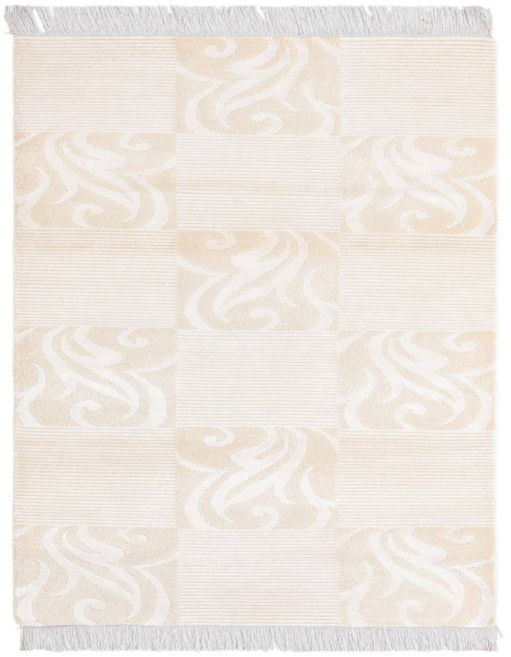Detail image of 2' 8 x 6' 7 Hand Knotted Darya Wool Runner Rug