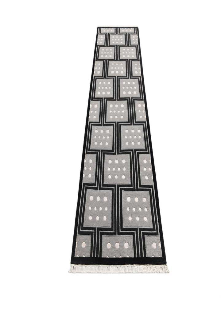 2' 7 x 10' Hand Knotted Darya Wool Runner Rug