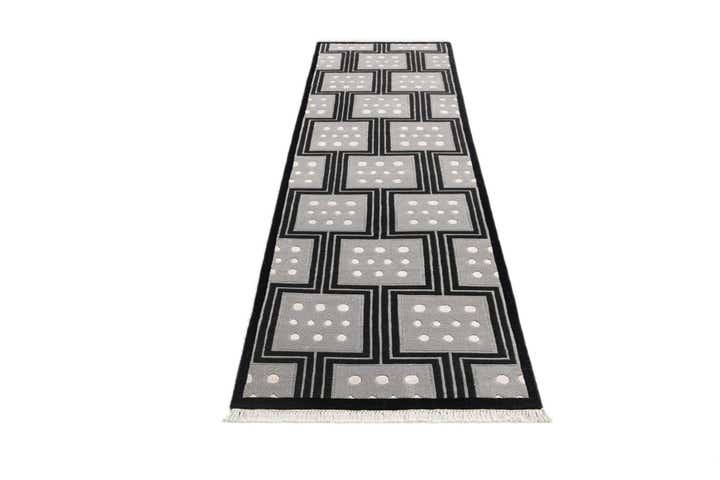 2' 7 x 10' Hand Knotted Darya Wool Runner Rug