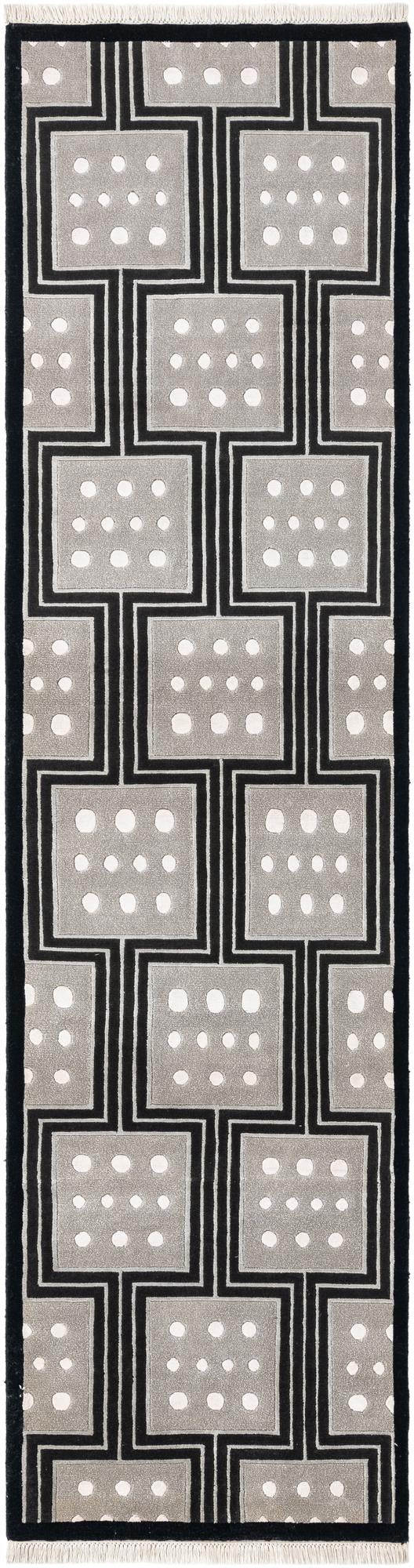 2' 7 x 10' Hand Knotted Darya Wool Runner Rug