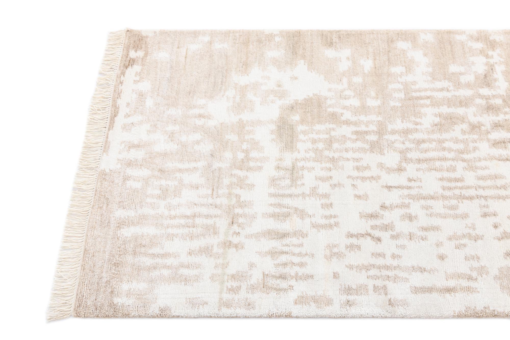 2' 9 x 9' 9 Hand Knotted Darya Wool Runner Rug