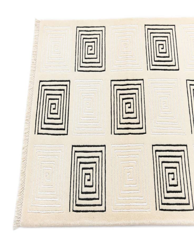 Detail image of 2' 8 x 9' 9 Hand Knotted Darya Wool Runner Rug