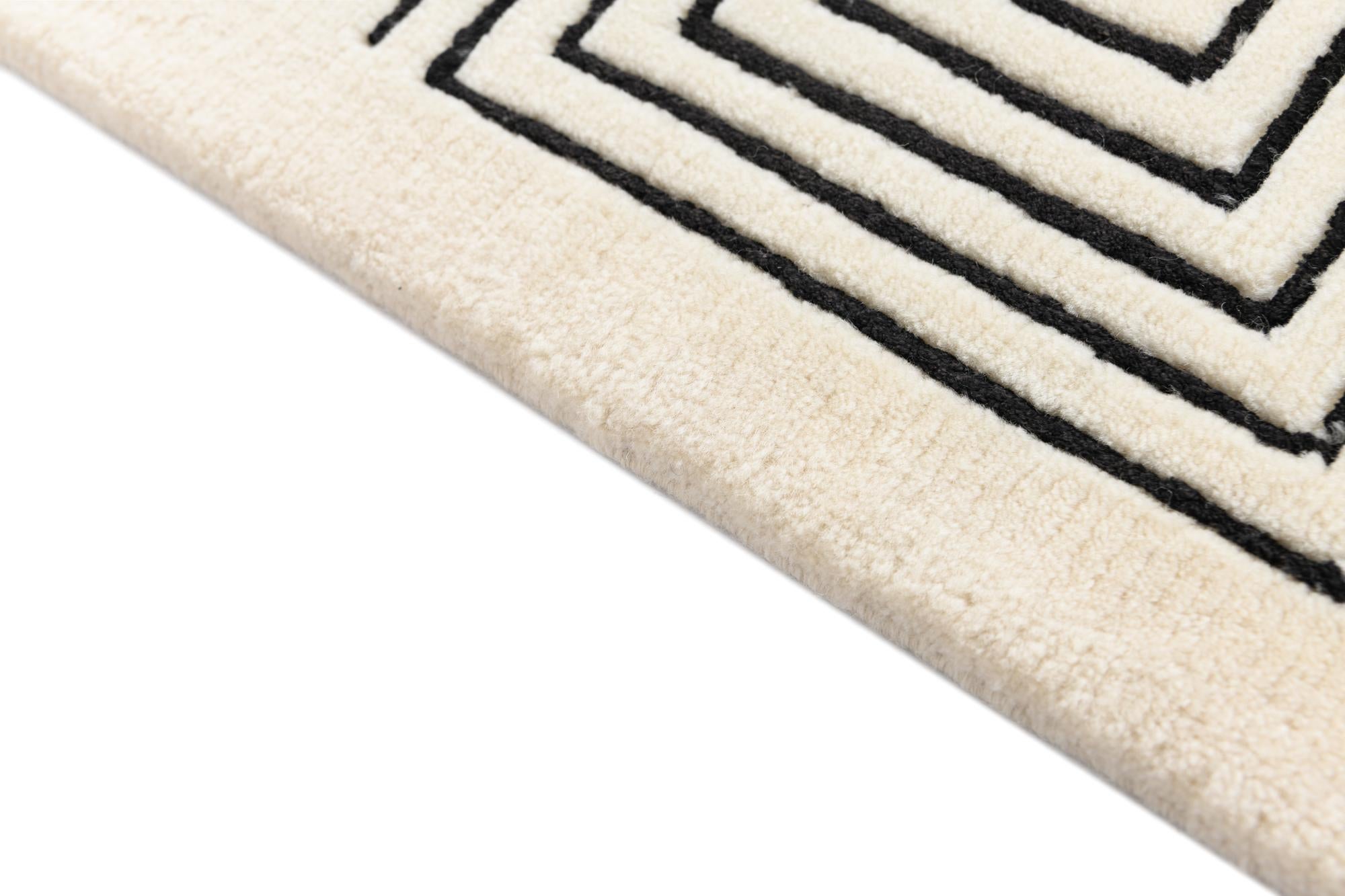 2' 8 x 9' 9 Hand Knotted Darya Wool Runner Rug