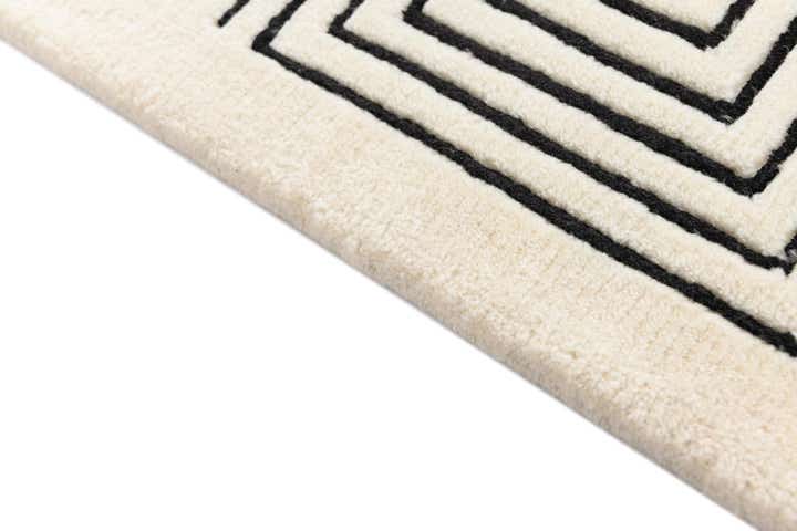 2' 8 x 9' 9 Hand Knotted Darya Wool Runner Rug