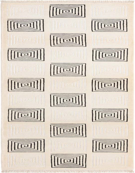 Detail image of 2' 8 x 9' 9 Hand Knotted Darya Wool Runner Rug