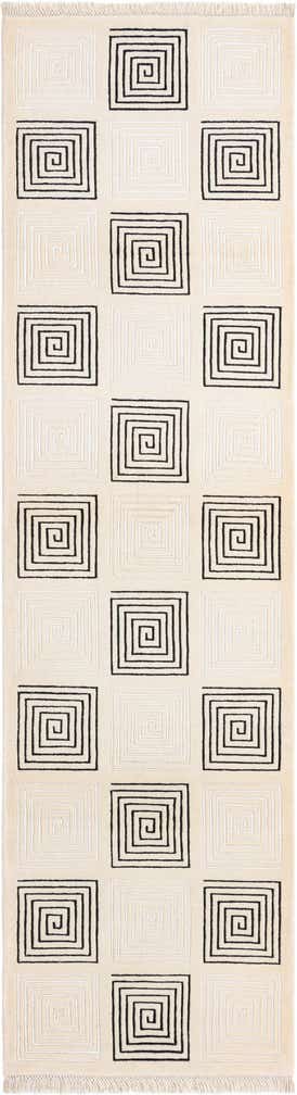 2' 8 x 9' 9 Hand Knotted Darya Wool Runner Rug