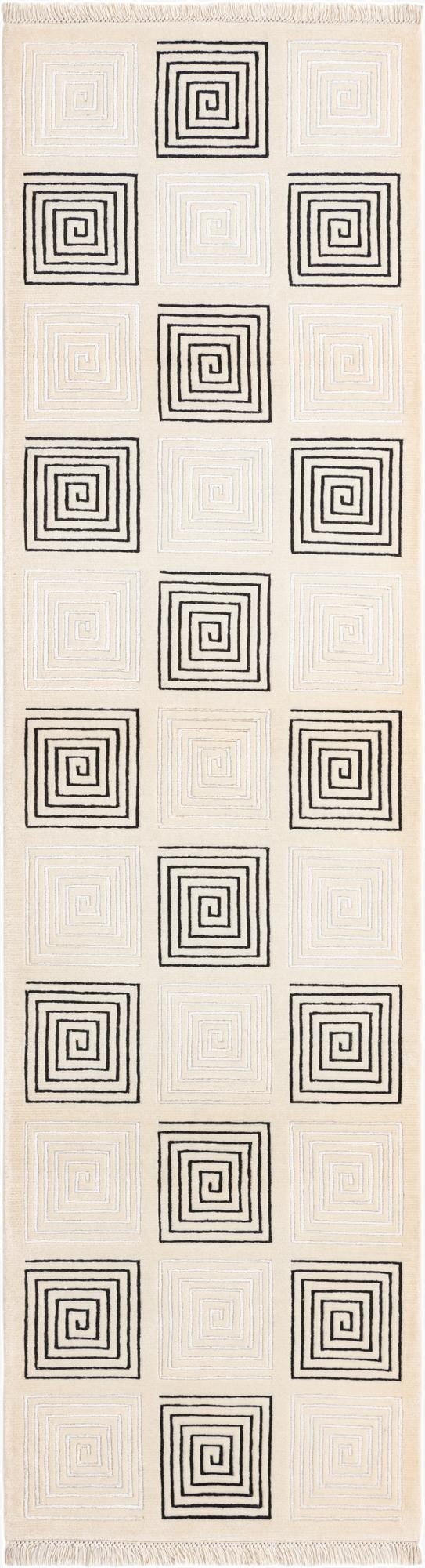 2' 8 x 9' 9  Hand Knotted Darya Wool Runner Rug