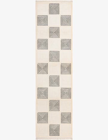 2' 8 x 9' 9 Hand Knotted Darya Wool Runner Rug