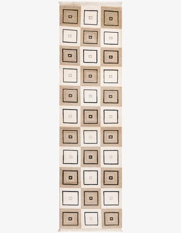 2' 9 x 9' 9 Hand Knotted Darya Wool Runner Rug