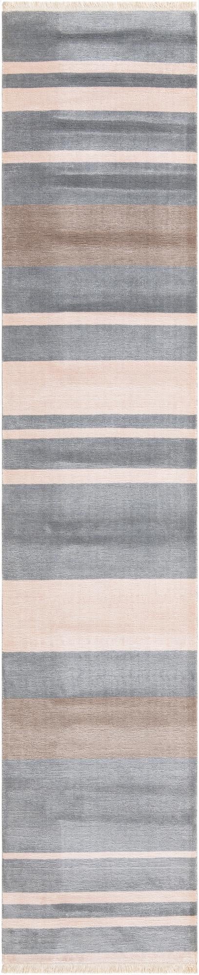 2' 7 x 13' 1  Hand Knotted Darya Wool Runner Rug