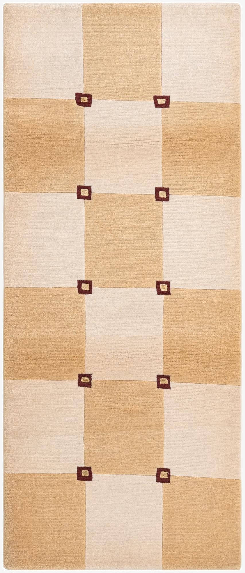 2' 8 x 6' 6  Hand Knotted Darya Wool Runner Rug