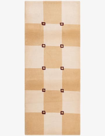 2' 8 x 6' 6 Hand Knotted Darya Wool Runner Rug