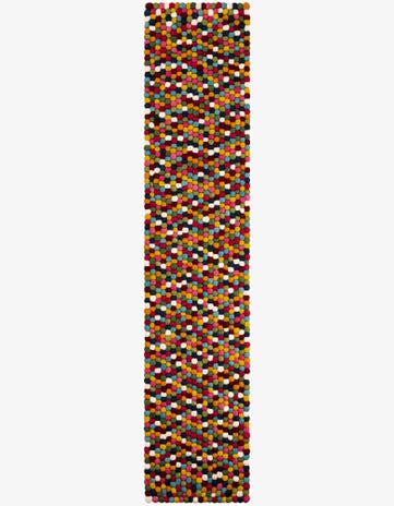 Felt Ball Wool Runner Rug