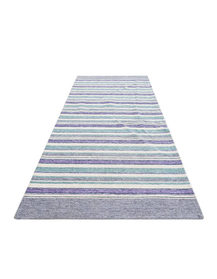 Detail image of 2' 5 x 5' 3 Flatweave Cotton Dhurrie Runner Rug