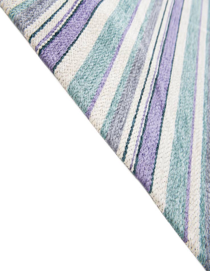 Detail image of 2' 5 x 5' 3 Flatweave Cotton Dhurrie Runner Rug
