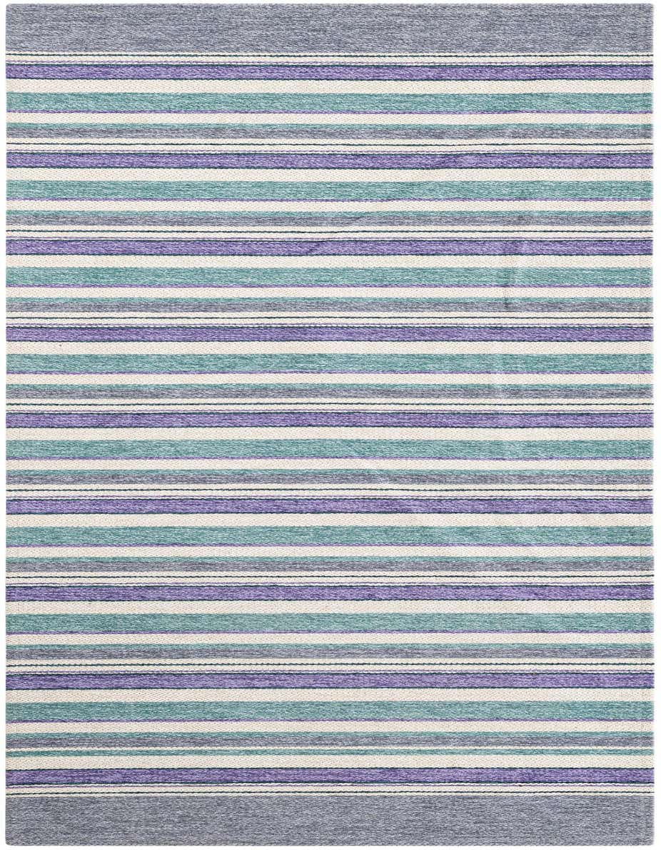 2' 5 x 5' 3 Flatweave Cotton Dhurrie Runner Rug
