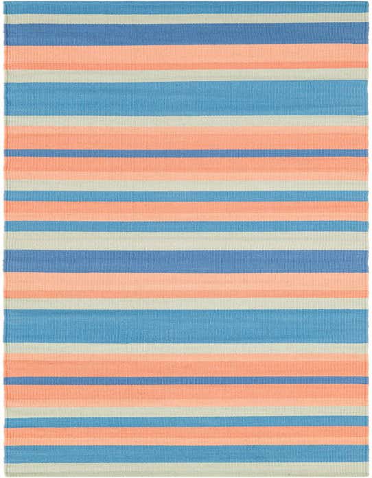 2' 7 x 10' Hand Woven Flatweave Cotton Dhurrie Runner Rug