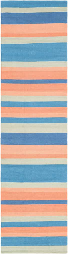 80cm x 305cm Handgewebt Flatweave Cotton Dhurrie Läufer Teppich