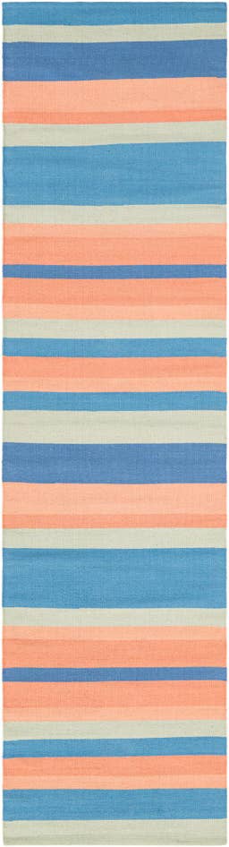 Detail image of 2' 7 x 10' Hand Woven Flatweave Cotton Dhurrie Runner Rug
