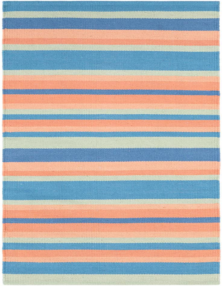 Detail image of 2' x 5' 1 Hand Woven Flatweave Cotton Dhurrie Runner Rug