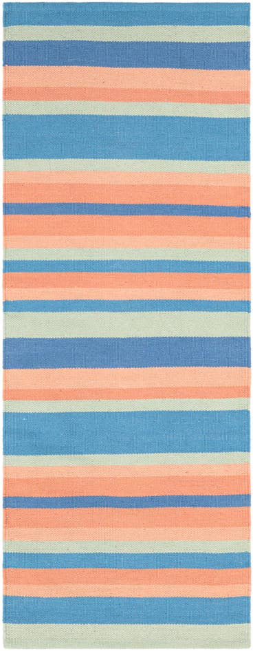 Detail image of 2' x 5' 1 Hand Woven Flatweave Cotton Dhurrie Runner Rug