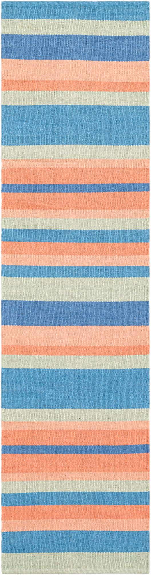 2' x 8' Hand Woven Flatweave Cotton Dhurrie Runner Rug