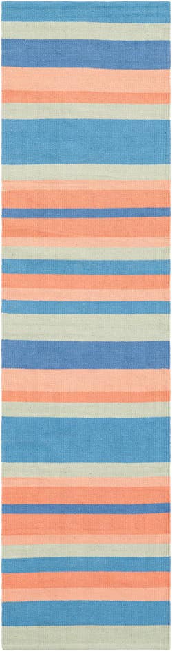 Detail image of 2' x 8' Hand Woven Flatweave Cotton Dhurrie Runner Rug