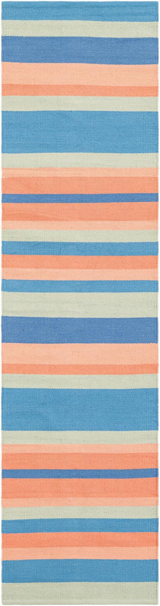 2' x 8'  Hand Woven Flatweave Cotton Dhurrie Runner Rug