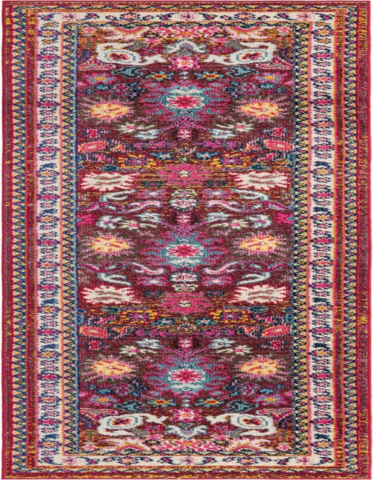 Detail image of 2' 7 x 10' Washable Fleur Runner Rug