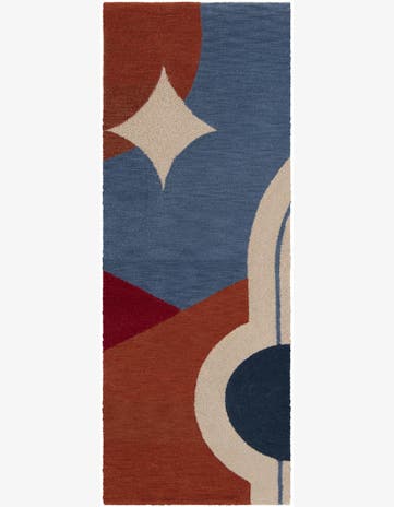 2' x 6' 1 Handtufted Wool Runner Rug