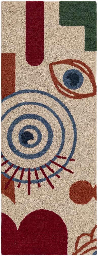 2' x 8' Handtufted Wool Runner Rug