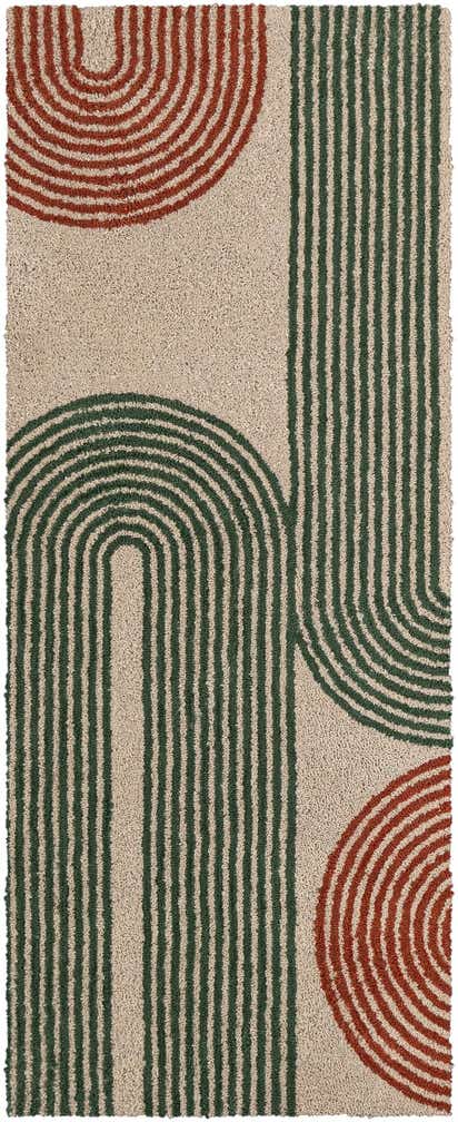 2' x 8' Handtufted Wool Runner Rug